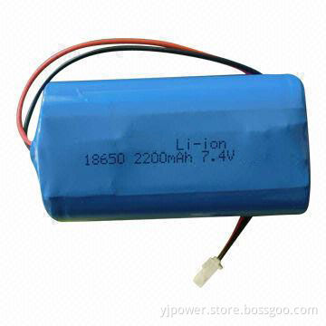7.4V 2000mAh Cylindrical Lithium-ion Battery for Scanners, Data Terminals Devices, POS Devices